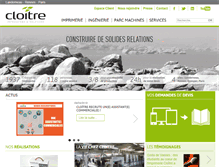 Tablet Screenshot of cloitre-imp.fr